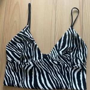 Zebra crop top